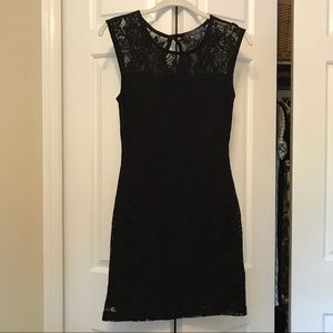 Black lace dress